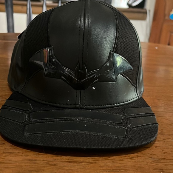 New Batman Hat - black -armor flat brim adjustable - Picture 1 of 8